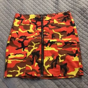 Camouflage Mini Skirt